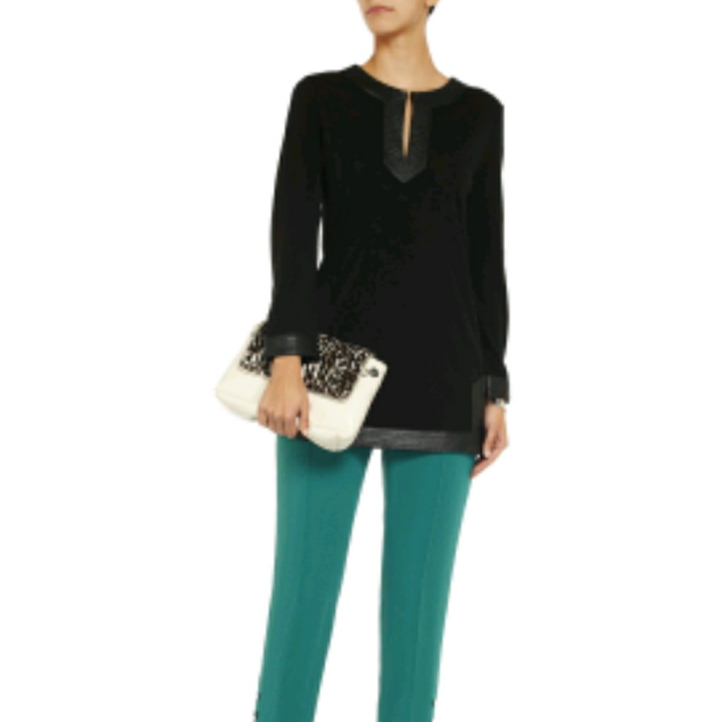Tory Burch Black Tunic Top
